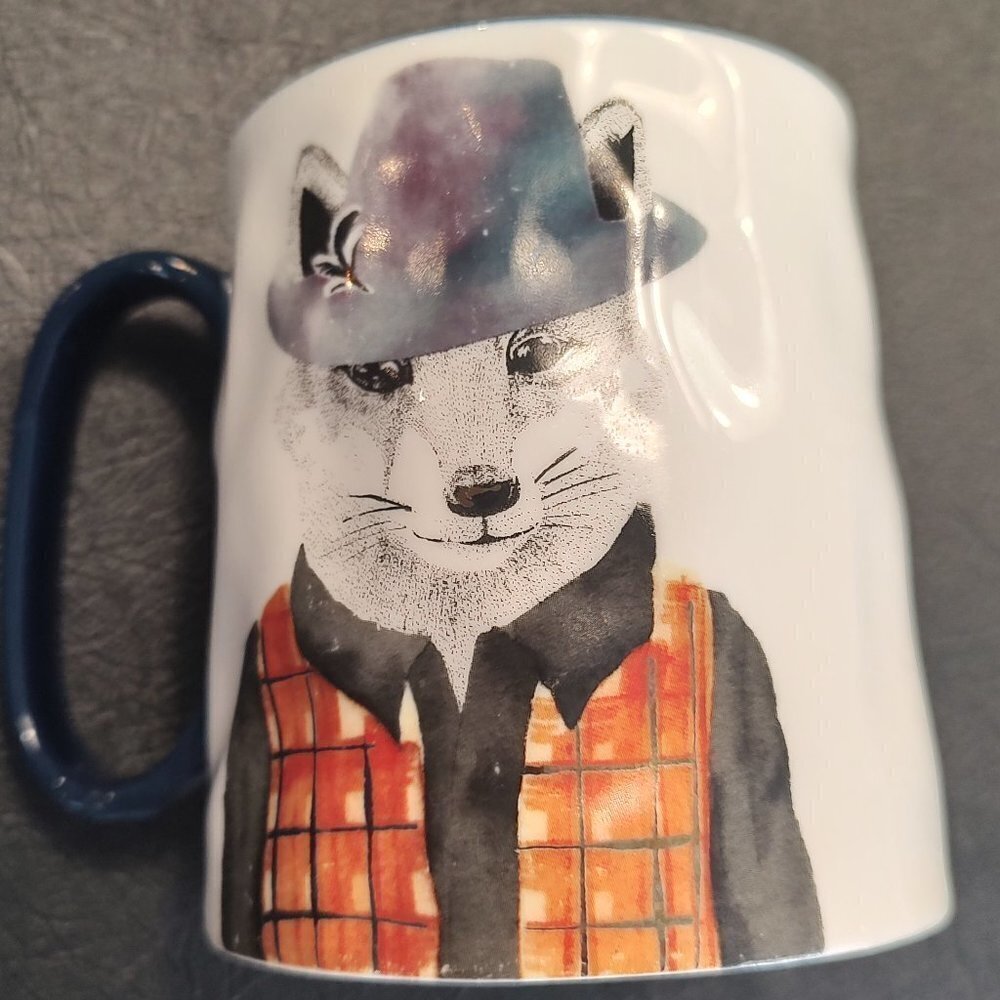 𝅺Signature Housewares Hipster Animal Stoneware Design Mug/Cup